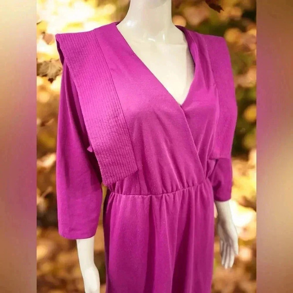 VTG 1970’s Patti Greene Debbie Harry disco dancing queen cotton dress-L - Picture 6 of 9